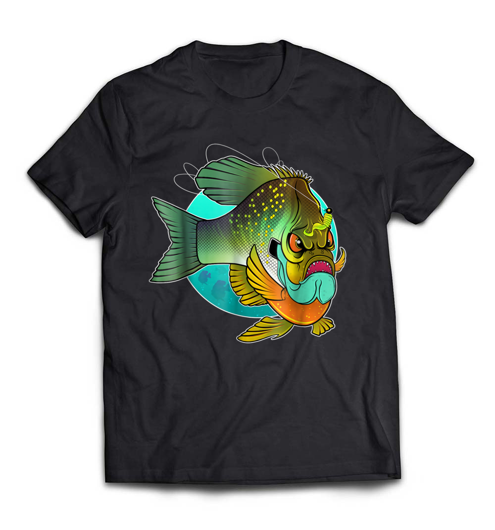 Angry Bluegill Fishing T-Shirt: Embrace Your Passion for Fishing